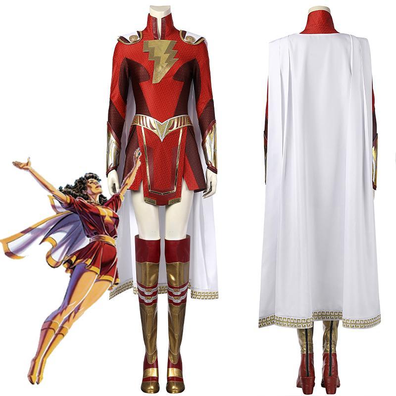 Shazam! Fury Of The Gods Mary Marvel Cosplay Lady Shazam Costume Kara Zor El Jumpsuit