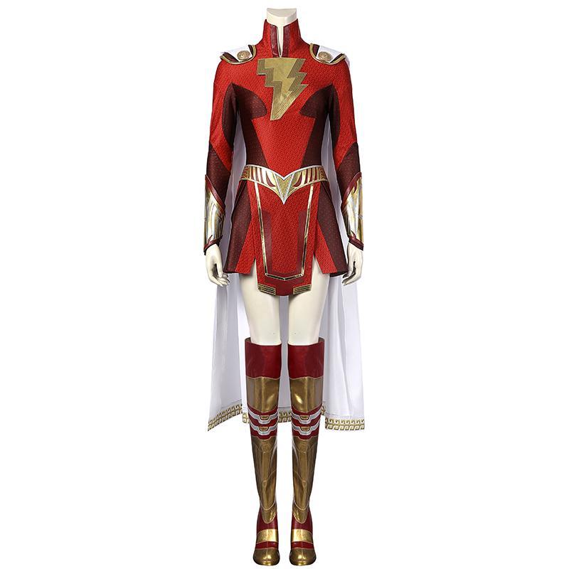 Shazam! Fury Of The Gods Mary Marvel Cosplay Lady Shazam Costume Kara Zor El Jumpsuit