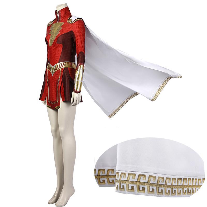 Shazam! Fury Of The Gods Mary Marvel Cosplay Lady Shazam Costume Kara Zor El Jumpsuit