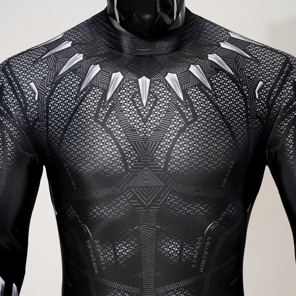 Black Panther Jumpsuit Cosplay Costume