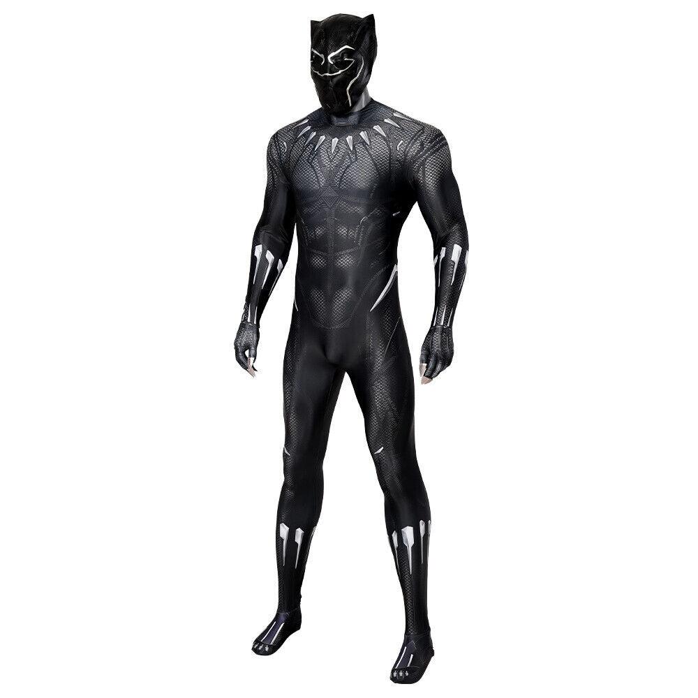 Black Panther Jumpsuit Cosplay Costume