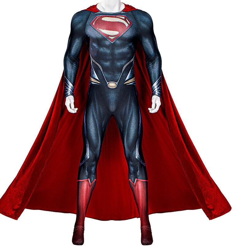 Movie Man of Steel Superhero Clark Jumpsuit Cosplay Costume