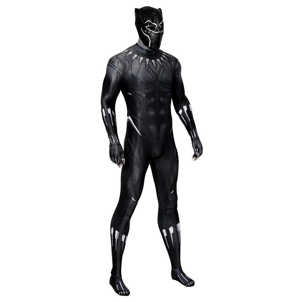 Black Panther Jumpsuit Cosplay Costume