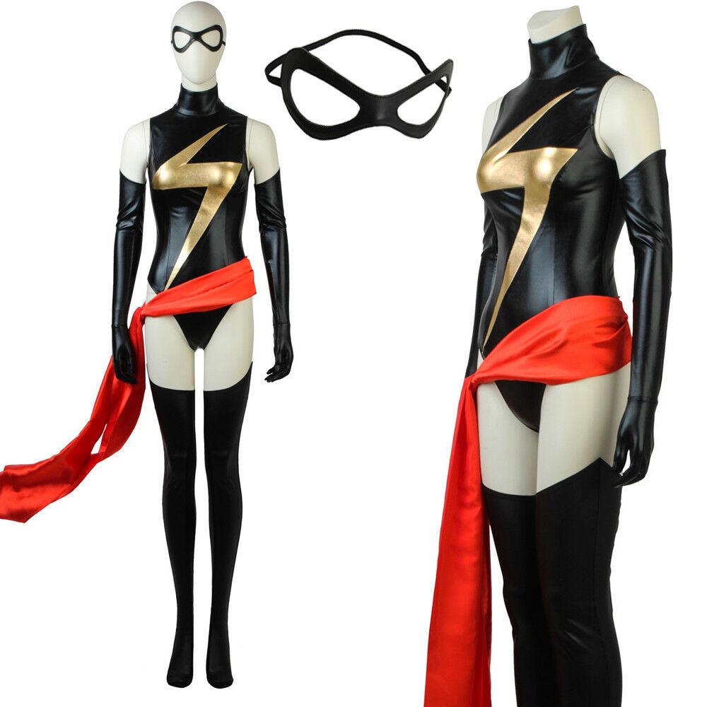 MS.Marvel Costume Captain Marvel Carol Danvers Costume Avengers Cosplay Outfit