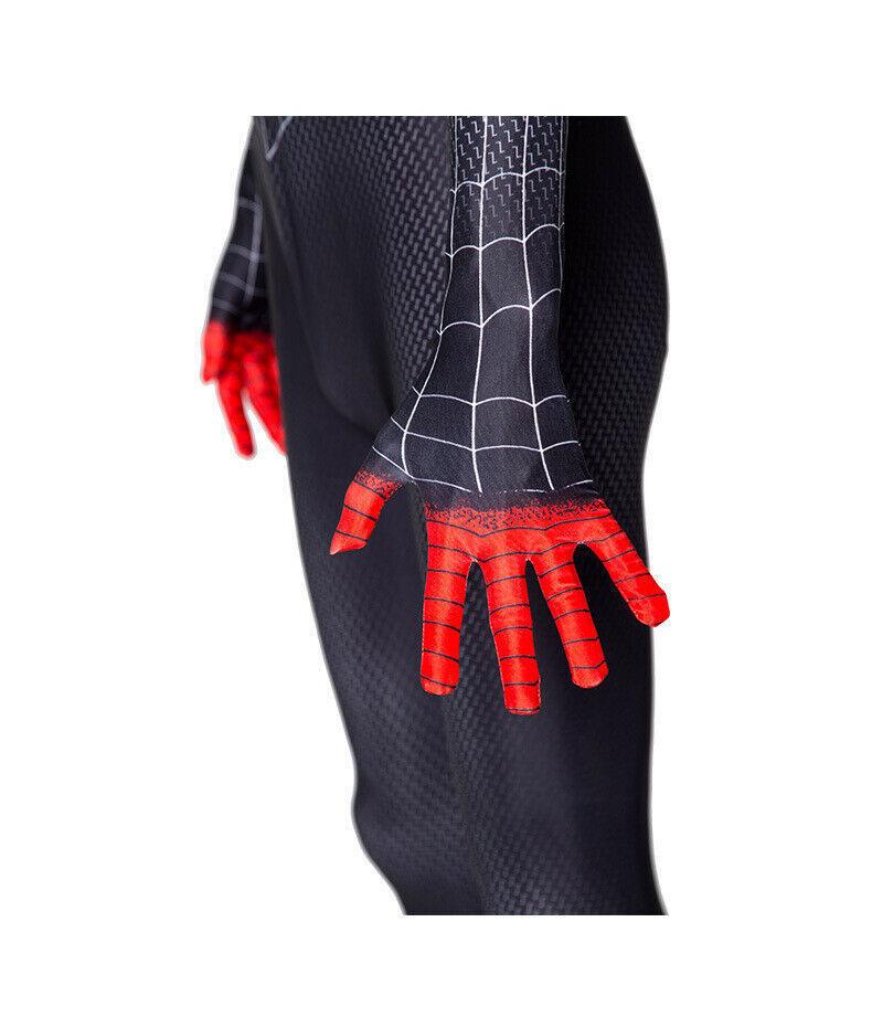 Miles Morales Suit Spiderman Into The Spider Verse Cosplay Costume for Adult