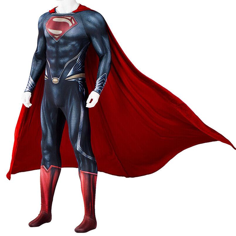 Movie Man of Steel Superhero Clark Jumpsuit Cosplay Costume