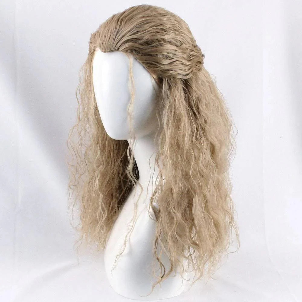 Marvel Thor Long Curly Blonde Wig